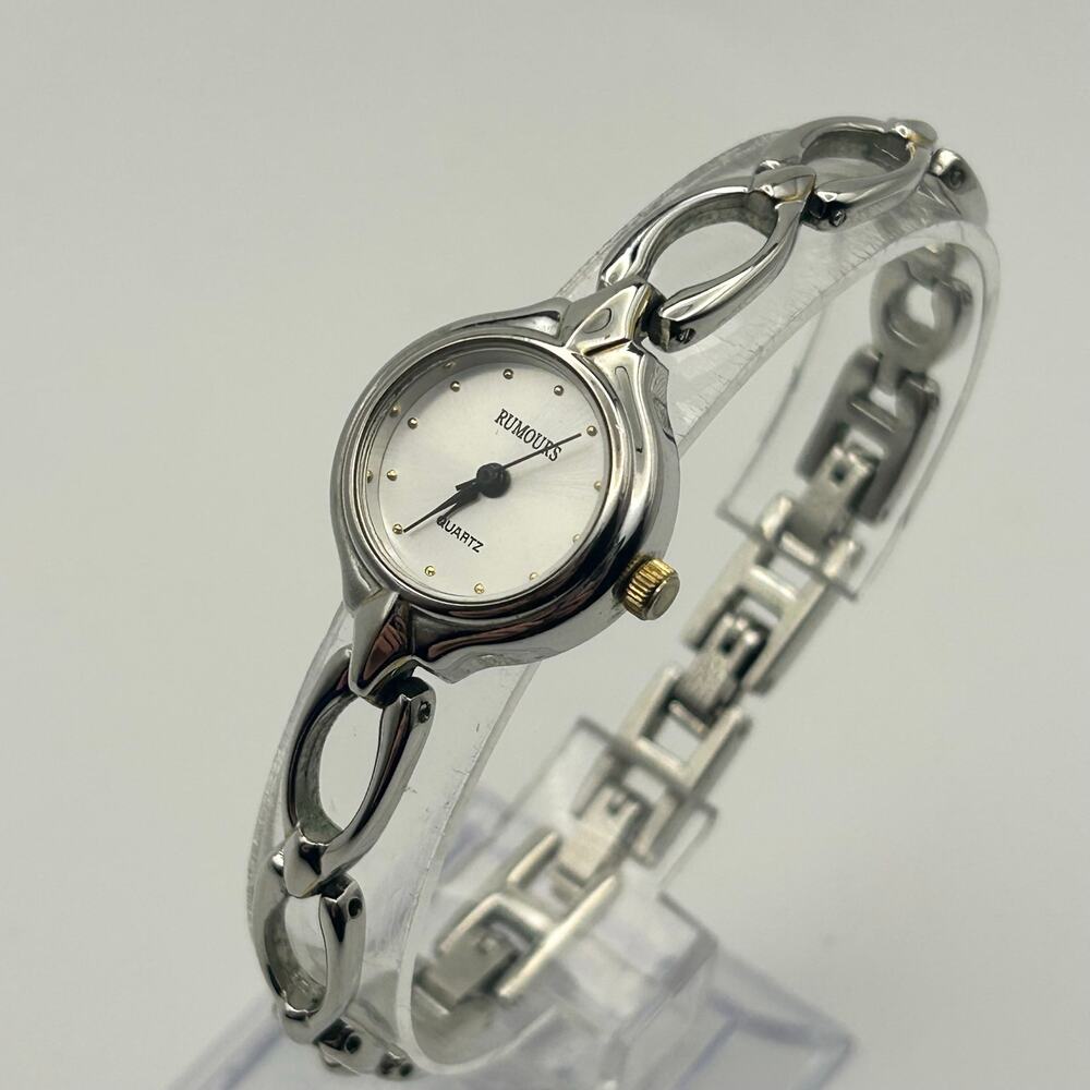 Rumours Silver Tone Stainless Steel Women’s Quartz Watch Working New Battery